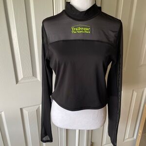 The North Face Trailwear Black Long-Sleeve Crop Top NWT